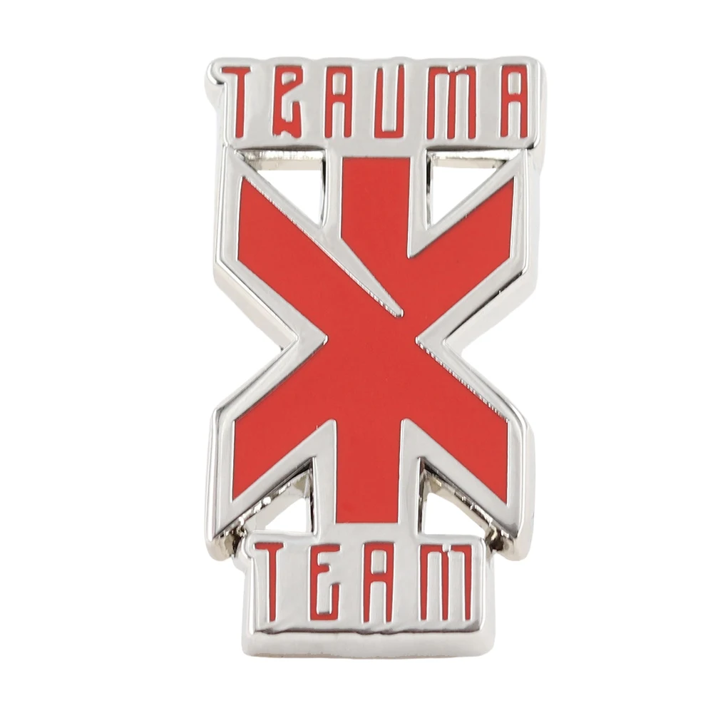 Punk 2077 Trauma-Team Logo Enamel Brooch Game Peripheral Metal Lapel Pin Fashion Accessory Emergency Medical Rescue Fans Gift So