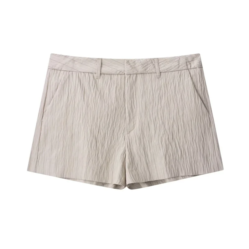 

2025 Summer new style gray shorts Women's shorts pants casual commuting stylish and versatile lazy