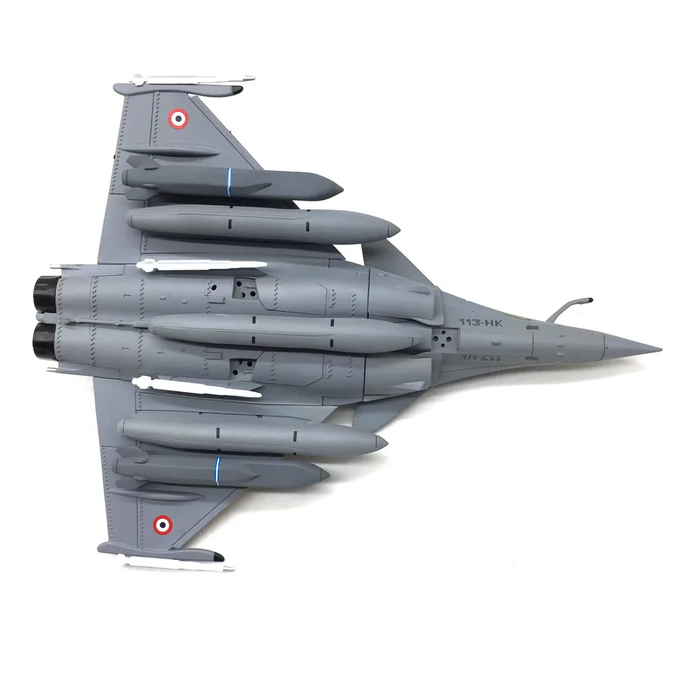 Rafale B Fighter militar francés, modelo a escala 1/72 con soporte, colección de avión de aleación con caja, regalo de Navidad