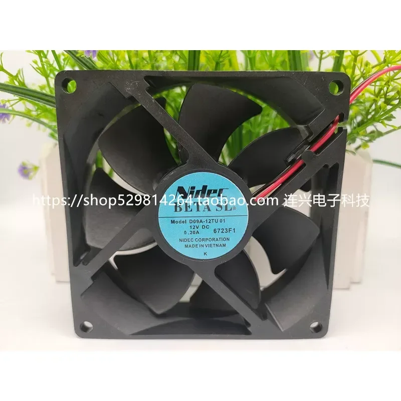 for NIDEC D09A-12TU 01 01B 03 12V 0.20A Cooling Fan for Inverter Industrial Control Computer New Japan Made