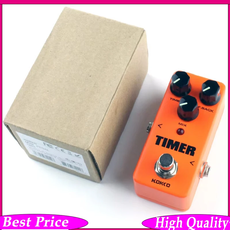 KOKKO Guitar Effect Pedal FDD2 Timer Delay Effect Pedal True Bypass Mini Single Guitar Pedal Electric Guitar Accessories & Parts