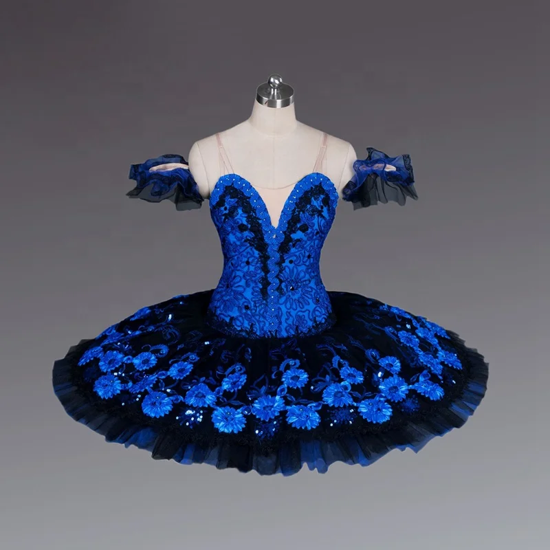 

Free Ship! Classical feather tutu dress Blue Raymonda Variation Sleeping ACT III Blue bird Variation Tailor-made classic tutu