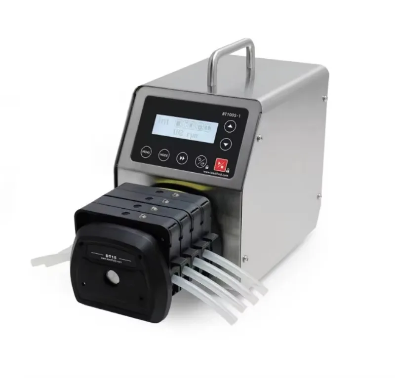 LCD Variable Speed Peristaltic Pump with Multiple Pump Heads
