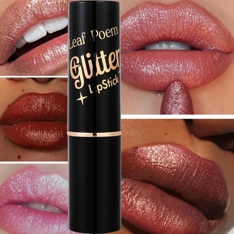 Metallic Glitter Lipstick Diamond Dazzling Waterproof Sexy Lipgloss Hydraterende Matte Fluwelen Parelmoer Lip Tint Balsem Make-up