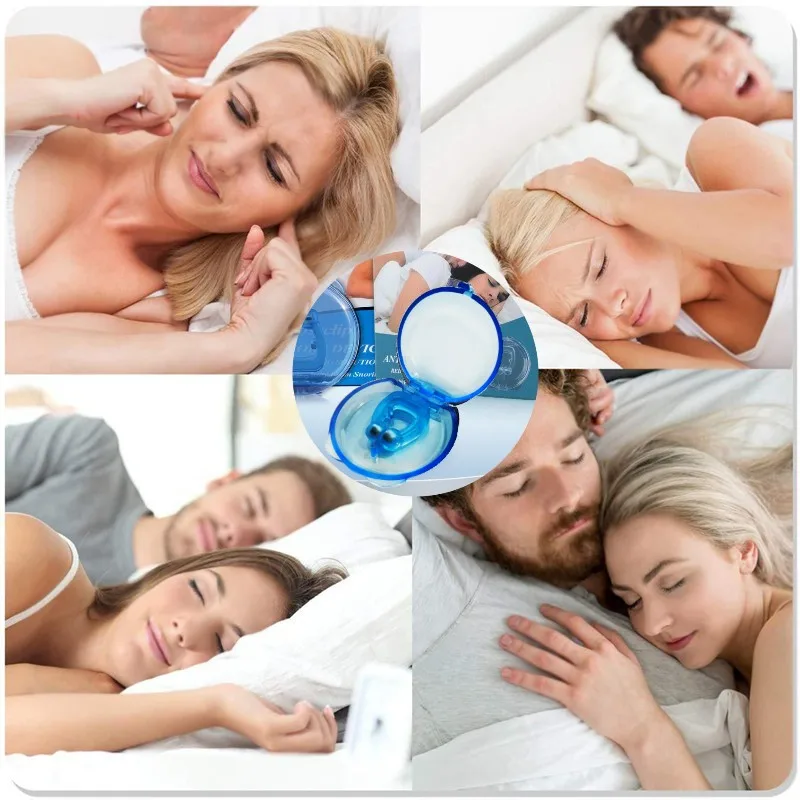 1-8Pcs Anti Snoring Devices Silicone Magnetic Stop Snoring Nose Clip Easy Breathe Improve Sleeping Aid Apnea Guard Night Device