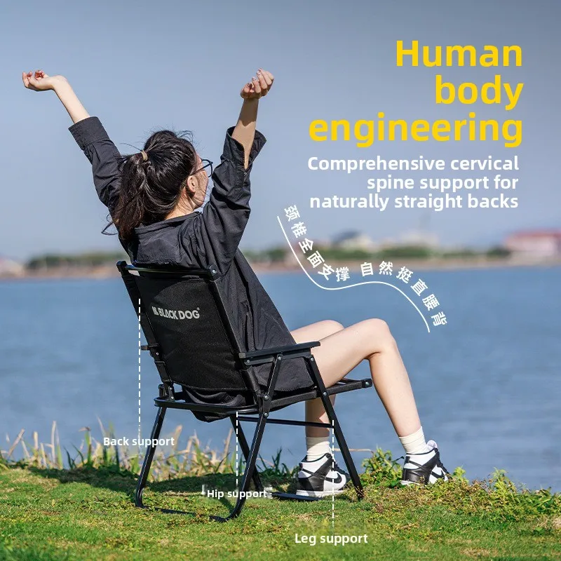 بلاك دوج في الهواء الطلق للطي جبل الروح كيرميت كرسي لا تركيب كرسي قابل للطي طاولة محمولة كرسي الشاطئ كرسي تخييم