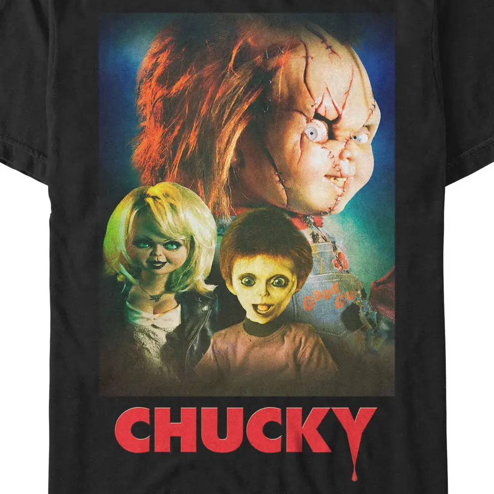 Men's Seed of Chucky Family Poster T-Shirt