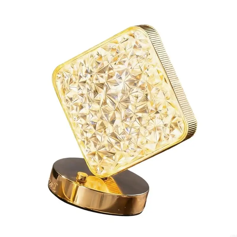  3D Moon/Round/Square/Star Projection Night Light with Touch Control and Rechargeable Battery for Bedroom Decorating