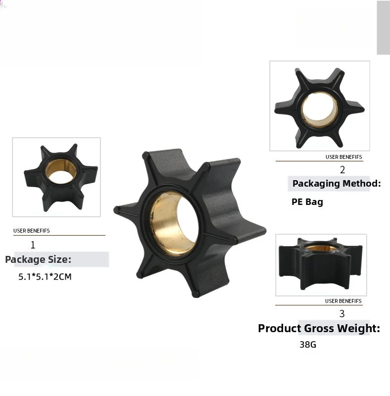 Water Pump Impeller Kit 47-89983T Compatible with For Mercury Outboard Motors 30HP 40HP 50HP 60HP 70HP 2- Type