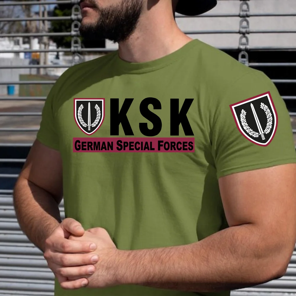 Kommando Spezialkräfte KSK German Army Special Forces T-shirt Germany Military Green T Shirt Women Men Stylish Basic Tee Shirt
