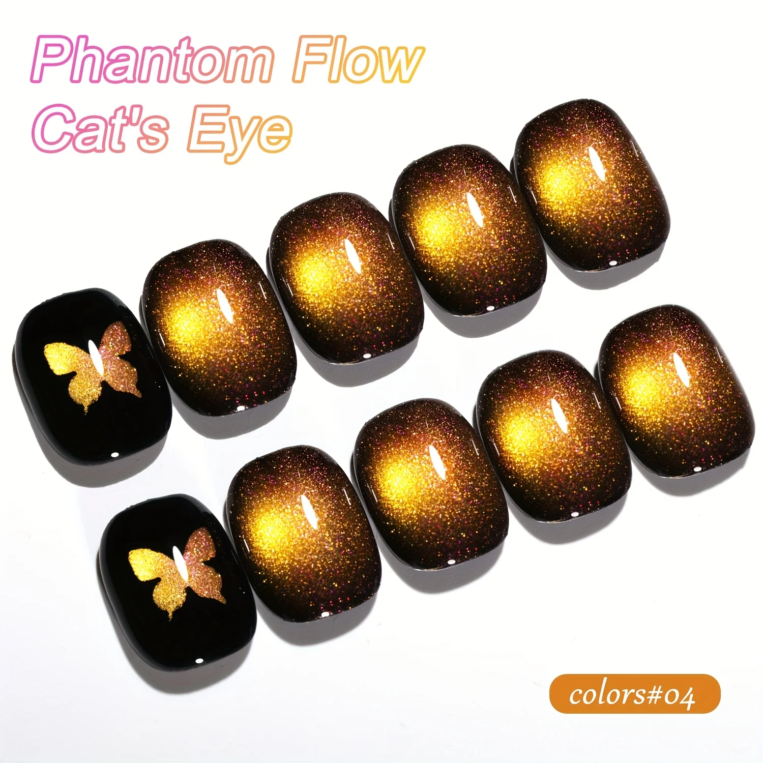 XEIJAYI 1pc 10ml Cat Eye Magnetic Gel Nail Polish Removable UV LED Light for Women - Magnetic Stick Not Included