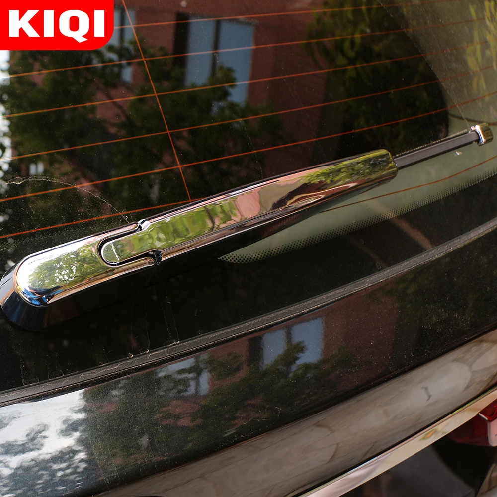 KIQI Car Rear Trunk Window Wiper Nozzle Cover Trim for BMW X3 G01 X4 G02 2018-2022 ABS Plastic Chrome Auto Accessories