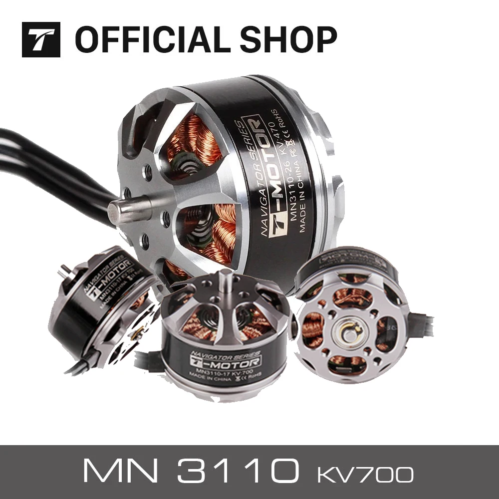 T-MOTOR MN3110 KV780 Navigator Type High Strength Construction For VTOL and fixed wings.