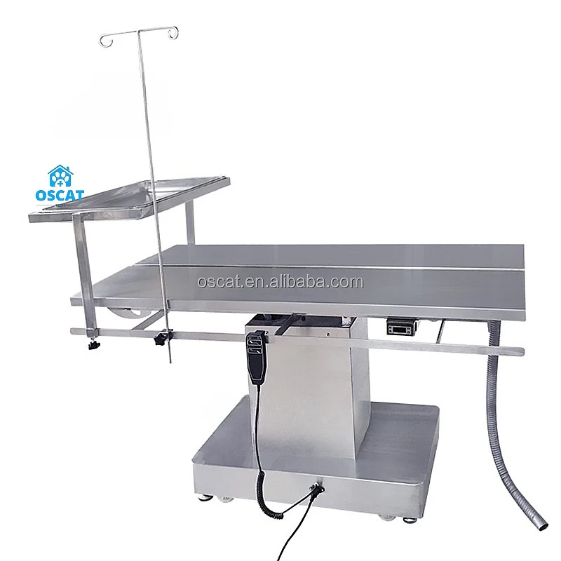 Veterinary Equipment Electric Lifting Veterinary Operating Table Surgery Treatment 304 Stainless Steel Table