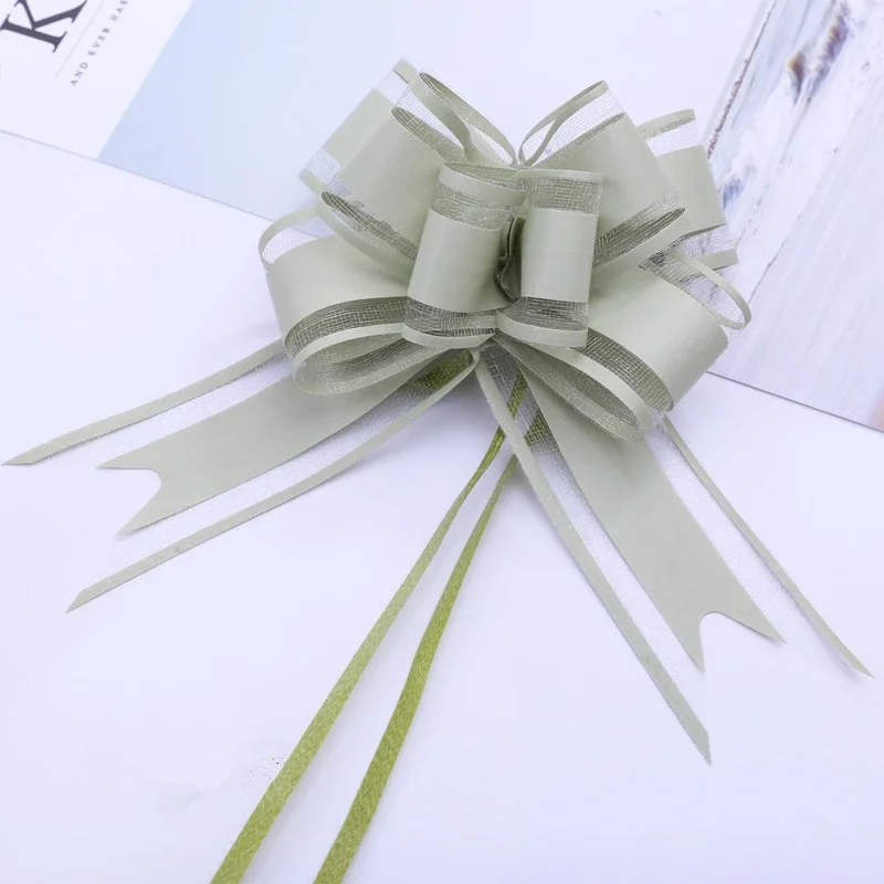 20/10Pcs Flower Car Gifts Wedding Pull Bow Ribbons Wrap Packing Valentines Day Birthday Wedding Christmas Easter Party Supplies