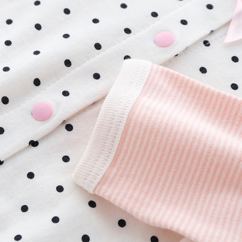 One-piece pure cotton clothes for newborn girl, spring and summer, 1 year old, 0, 3 months, 12, 6