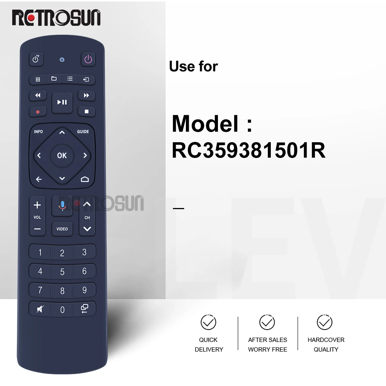 New Original Voice Remote Control rc3593815/01R For Telekom LCD LED TV