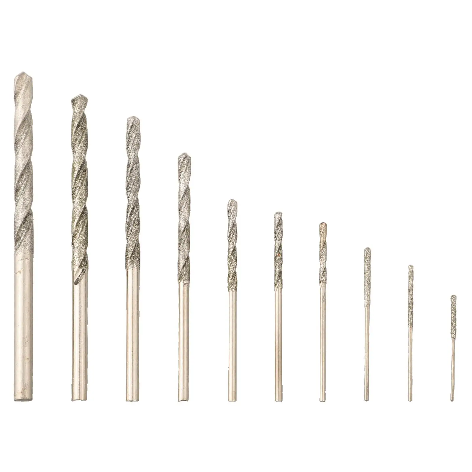 

Precision Engineering 10pcs Step Drill Bits Set for Smooth Drilling of Glass Jade and Pearls with Unique Flute Design