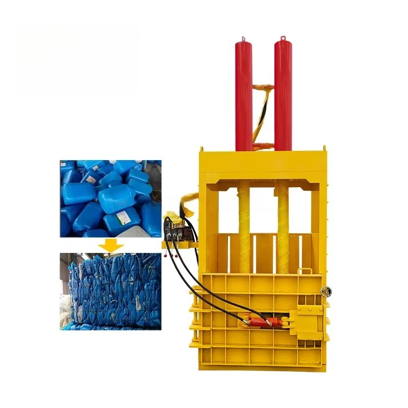 Industrial Hydraulic Vertical Baling Press Machine for Waste Paper Cardboard Plastic Bottles Textile Clothes Customized