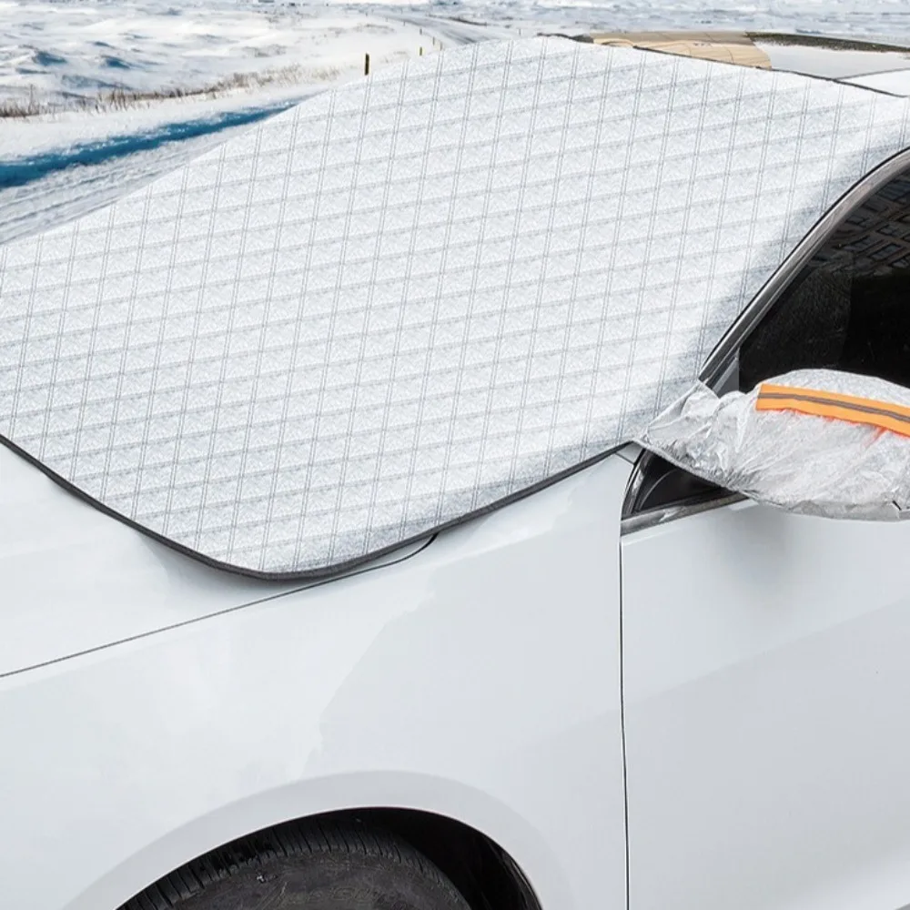 

Car Window Windshield Snow Shield Winter Magnetic Car Ice Protector with Reflective Strip Vehicle Accessories
