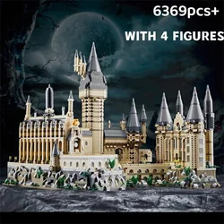 City Creative Medieval Magic Castle Series Micro Bricks School Architecture Palace Model Building Blocks Assembly Toys Kid Gifts