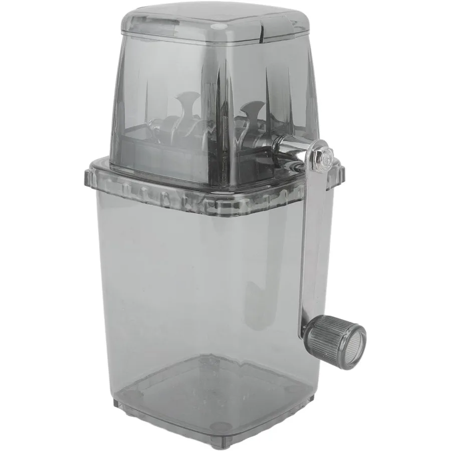 

Ручная вращающаяся дробилка льда для домашнего использования: эффективная машина для измельчения льда для коктейлей, слякоти и замороженных напитков Компактный дизайн w