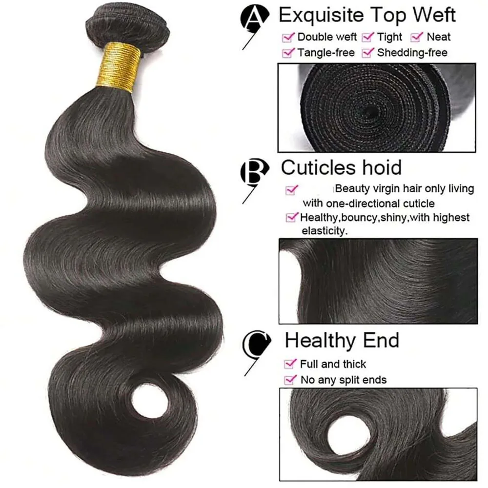 100% пучки человеческих волос, объемные волны, человеческие волосы, 22, 24 дюйма, плетение волос 1/3/4, пучки натуральных необработанных человеческих волос