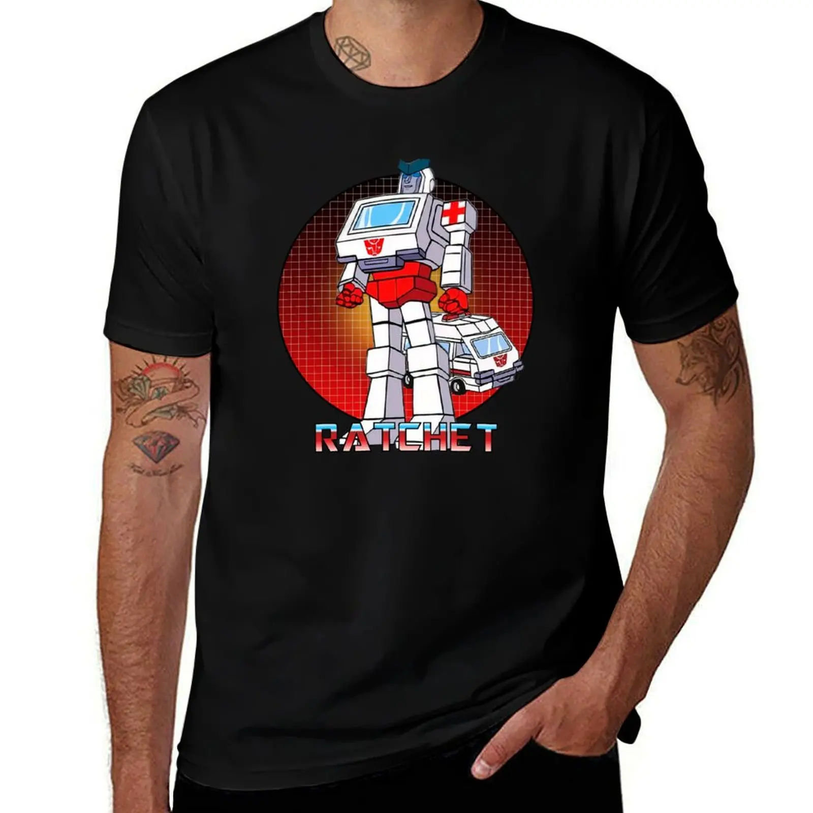 

Ratchet Transformer Autobot G1 T-Shirt All Weather Casual Short Sleeve