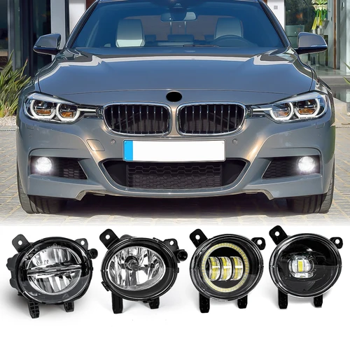 63177315559 63177315560   Para BMW F20 F21 F22 F23 F30 F31 F32 F34 GT F35 LCI lámpara antiniebla LED luces de conducción de parachoques delantero DRL 12V