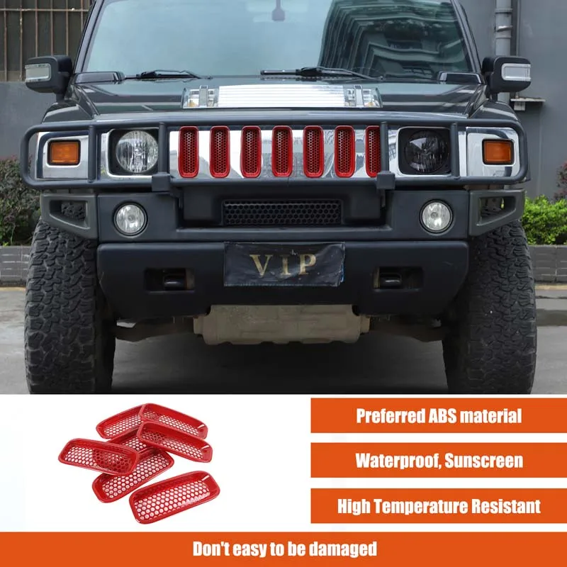 

For Hummer H2 front center grid insect prevention net Front center grid air intake insect prevention net Auto parts 2003-2009