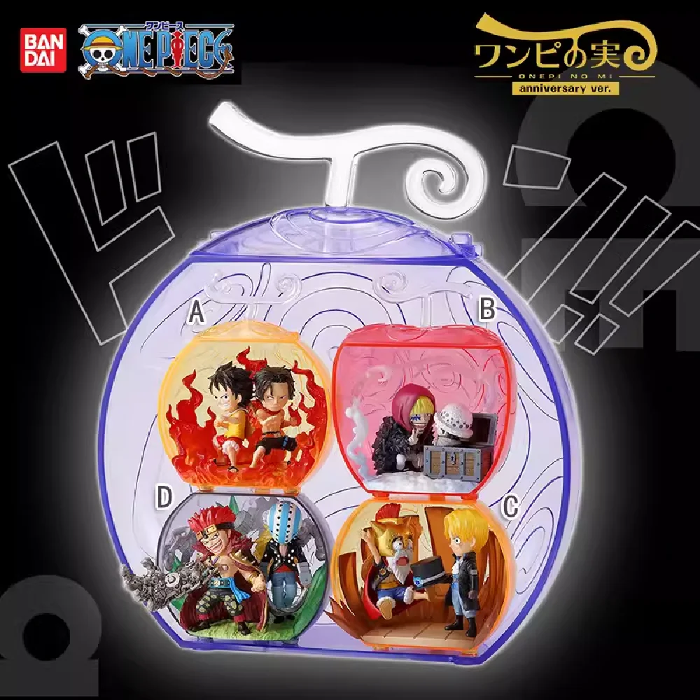 BANDAI ONE PIECE Anime Devil Fruit From ONEPI NO MI Anniversary VER. Action Figures Luffy Ace Sabo Law Rosinante Kid Killer Toys