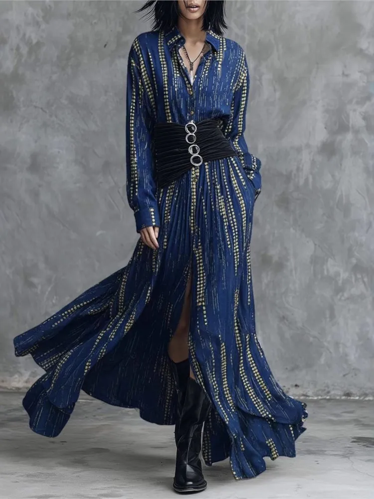 Long Sleeve Turn Down Collar Shirt Blouse Dress Women Sexy Club Maxi Dresses 2026 Spring Summer Skinny Stretchy Party Vestidos