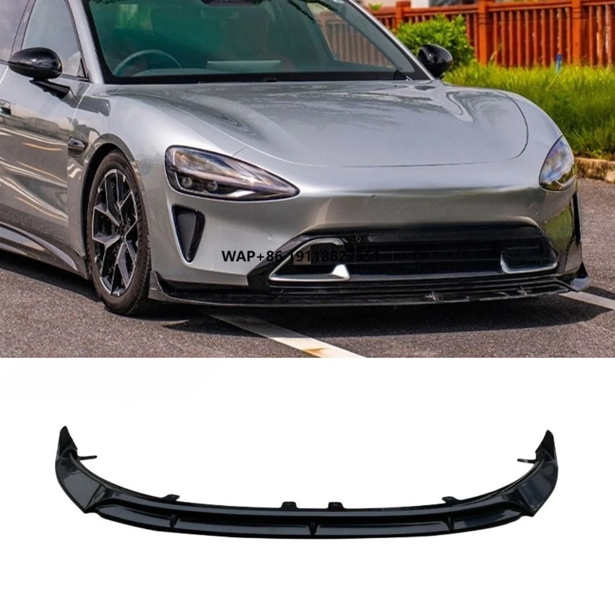 

Car Front Bumper Spoiler Lip Diffuser AK Style Modification Part For Bumper Guard Protector Cover Car Accessories