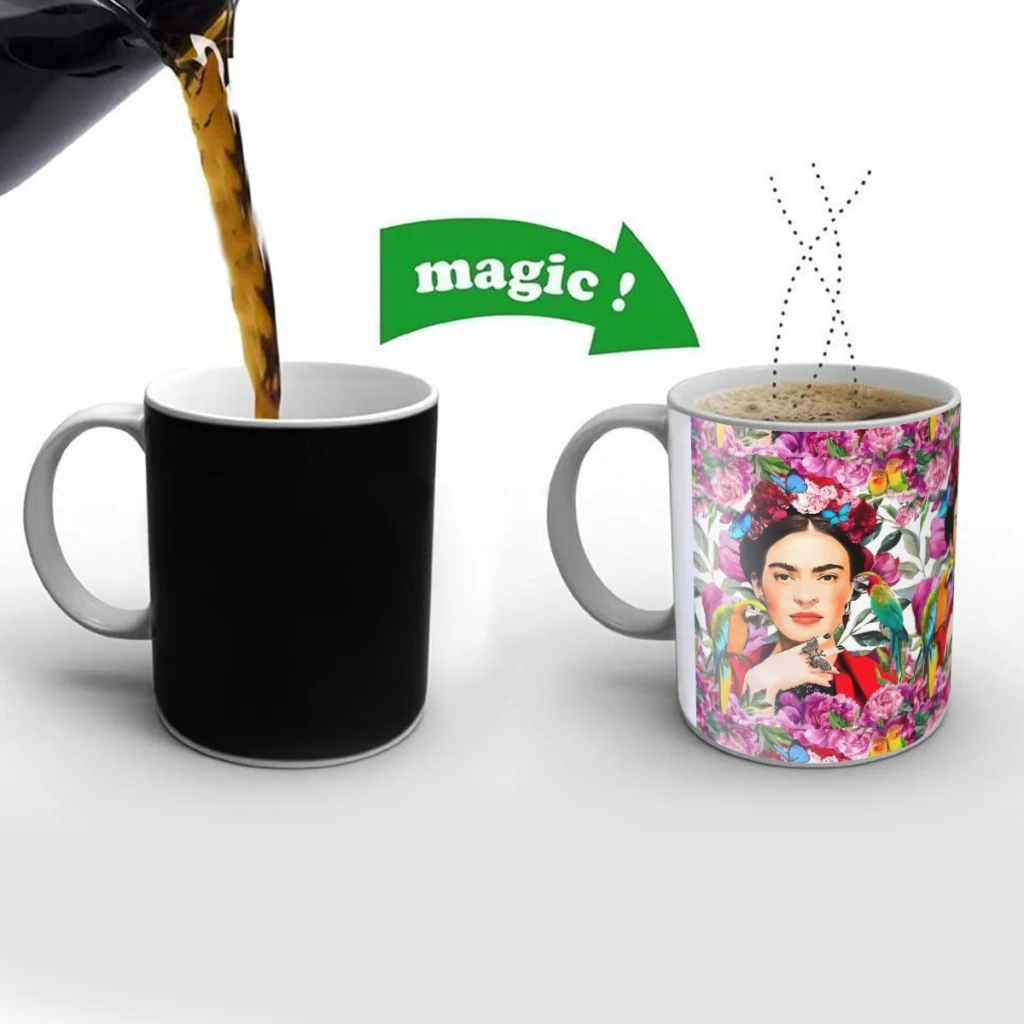 

frida.forever Ceramics Coffee Mug Thermal Color-changing Birthday Gift Back To School Mug