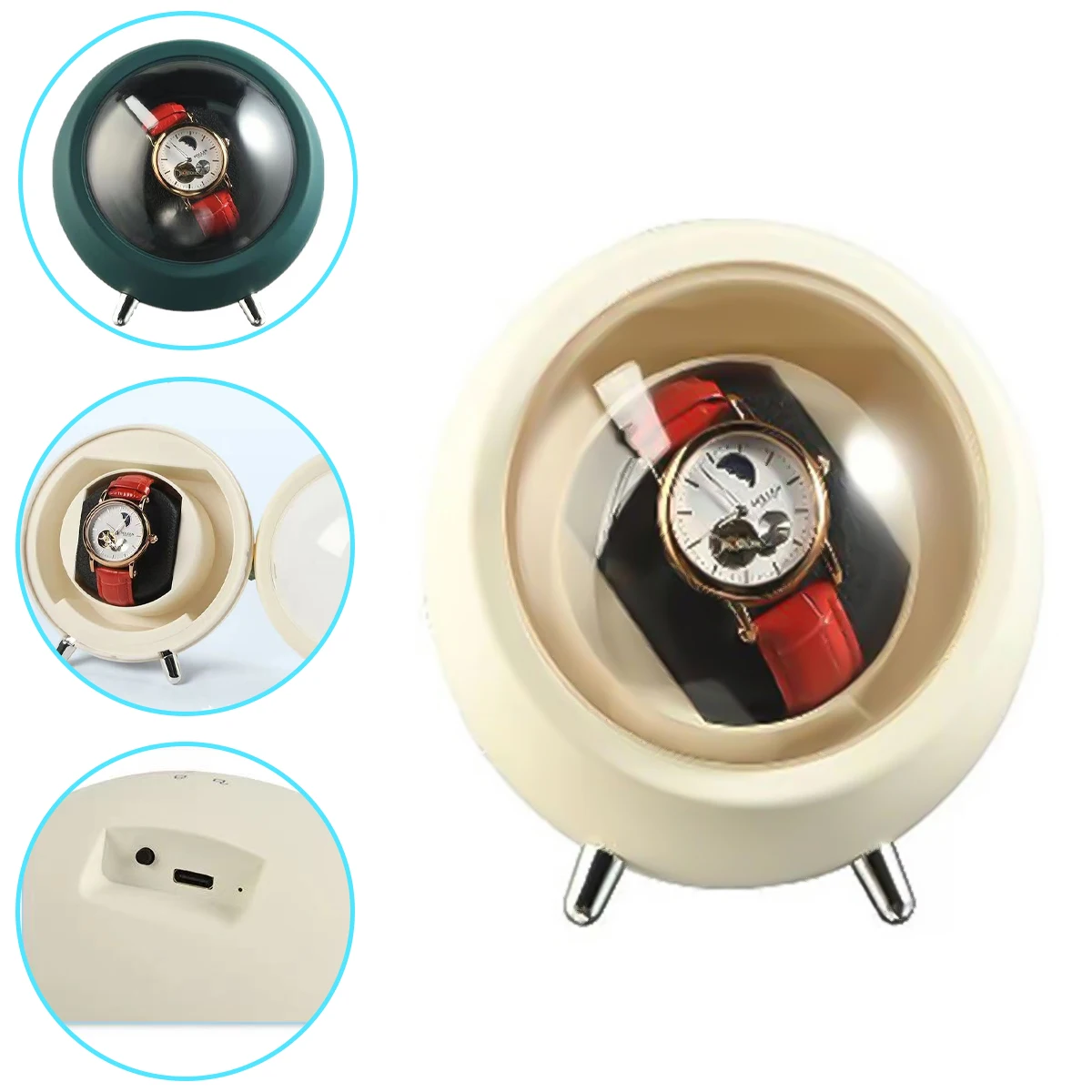 

Watch Winders Box for Automatic Watches Usb Power Used Globally Motor Mechanical Watch Rotate Stand Box Fashion Decoration