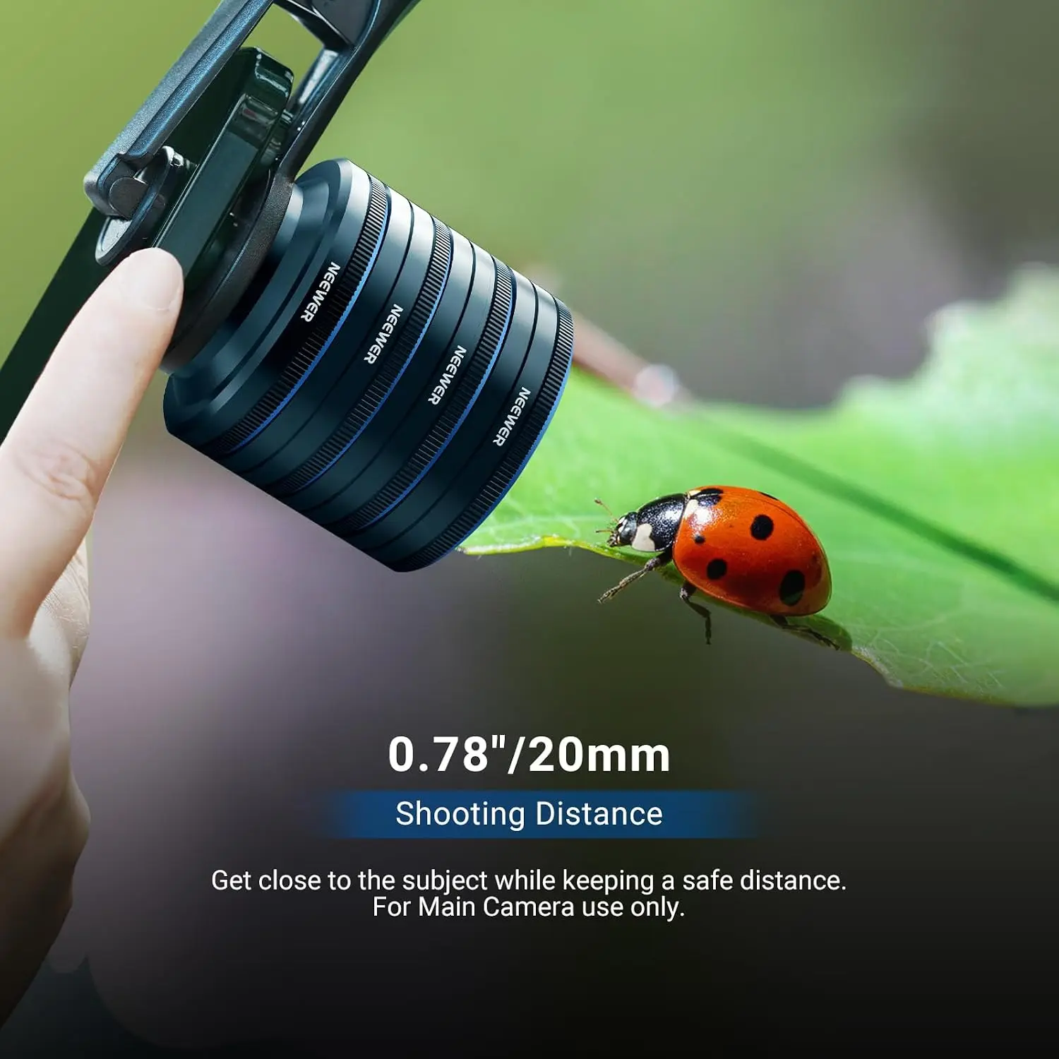 Macro Lens Kit for Phones, 4-Piece Stackable Magnetic Close-Up Lens Set with 17mm Threaded Clamp, Clip-On Photography Accessory for iPhone, Android, Samsung Devices