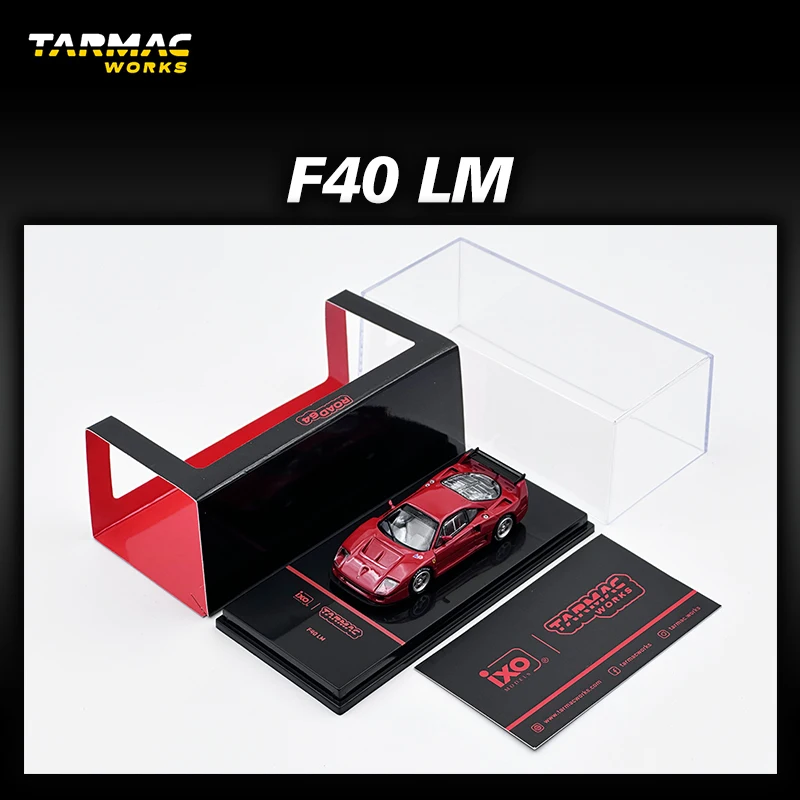 TW In Stock 1:64 F40 LM Red Diecast Car Model Collection Toy Tarmac Works