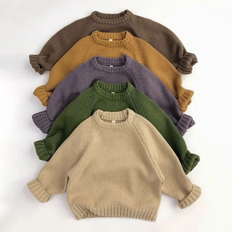 Autunno inverno bambini maglioni per bambini addensare caldo ragazzi ragazze Pullover lavorato a maglia maglieria vestiti per bambini