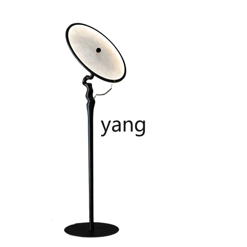 

Yjq Designer Creative High-Grade Black Solid Wood Floor Lamp Bedroom Study Atmosphere Decoration Ornaments