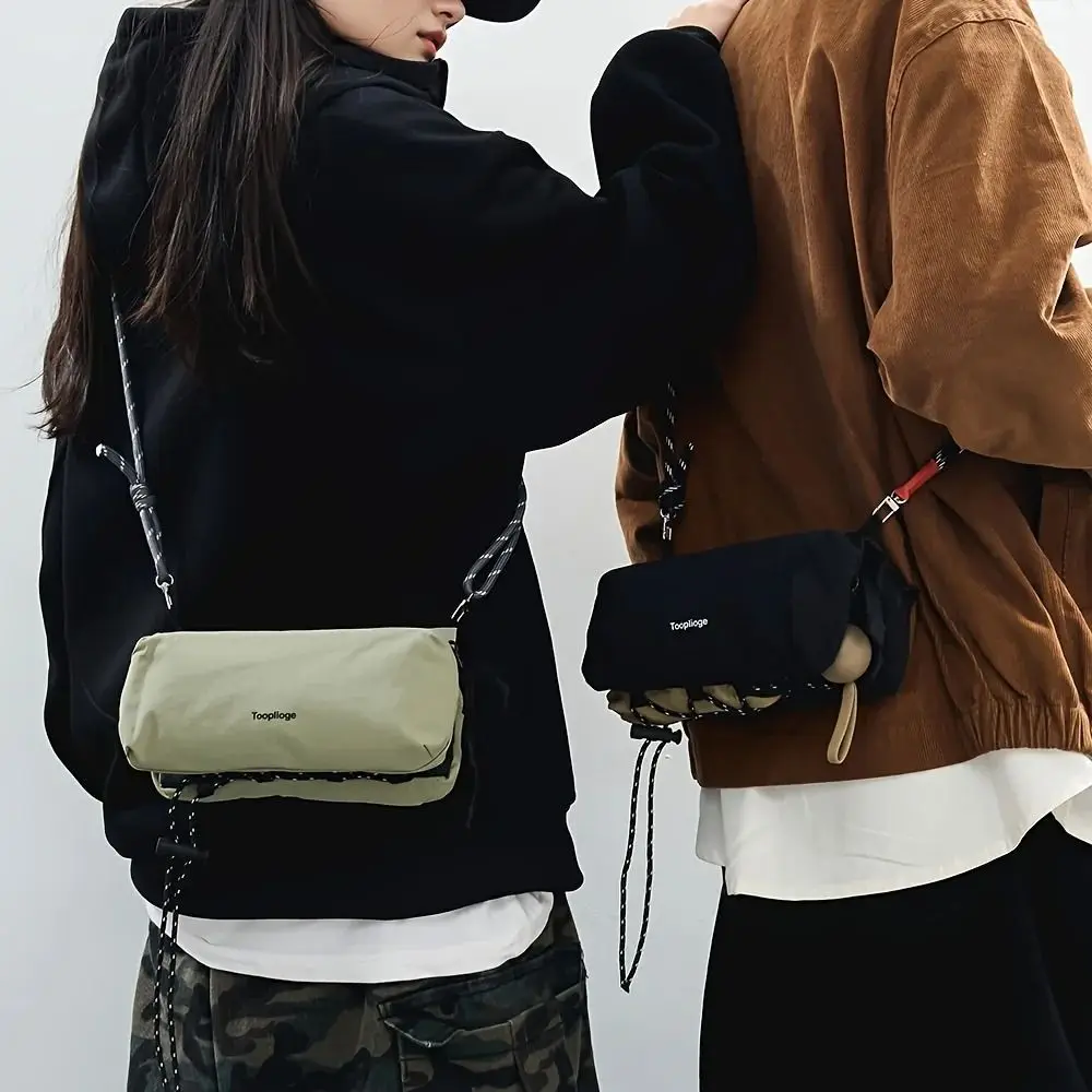 

Nylon Portable Phone Bag Zipper Closure Crossbody Bag Versatile Shoulder Bag Casual Simple Backpack Daily Unisex