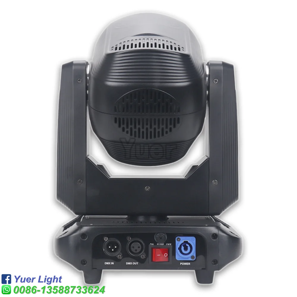 LED 200W Spot Beam Moving Head Light 18 Rotating Prisms Auto Focus DMX Dj Stage Light Effect Wedding Disco Holiday Party Concert