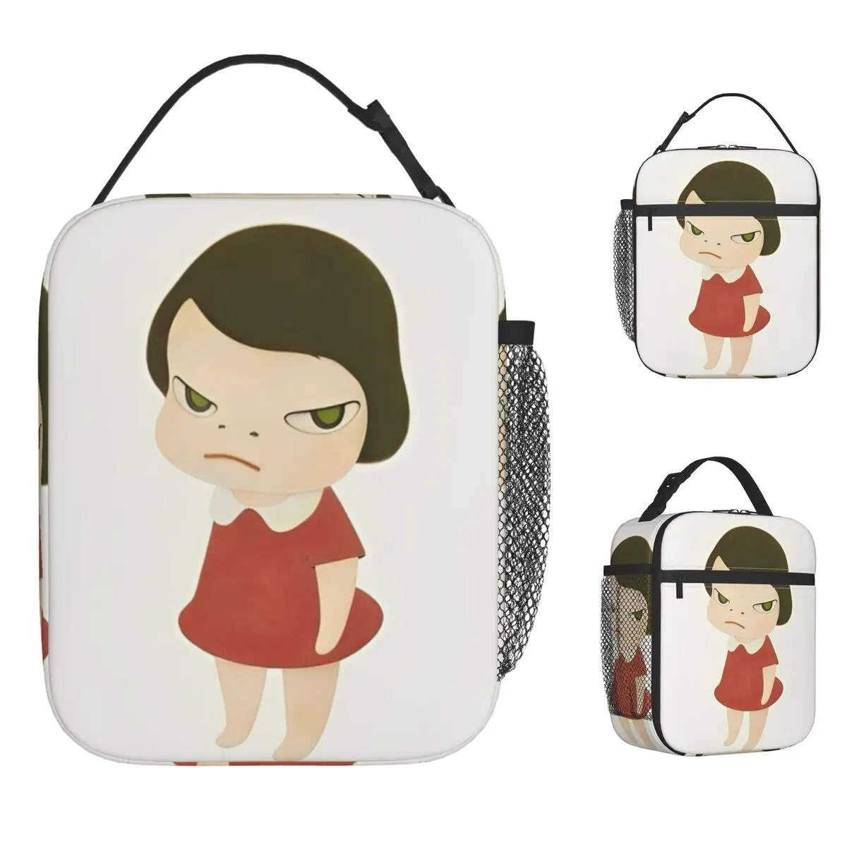 

Yoshitomo Lunch Bag Japanese artist Portable Insulated Lunch Box Men Travel Print Cooler Bag Kawaii Oxford Thermal Lunch Bags