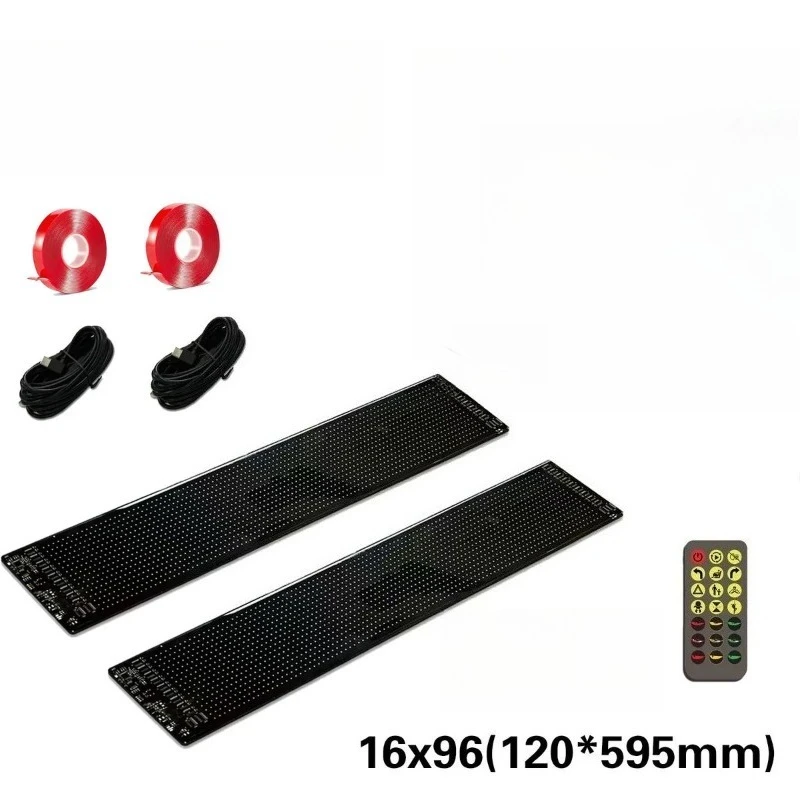 Truck trailer glass LED light flexible display full-color smart car sticker
