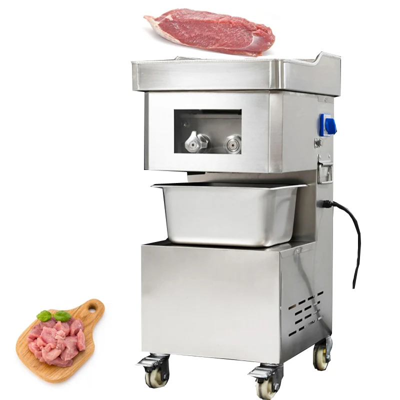 ماكينة تقطيع اللحوم الطازجة التجارية القوية للمطاعم، ماكينة تقطيع لحم البقر ولحم الضأن ولحم الخنزير