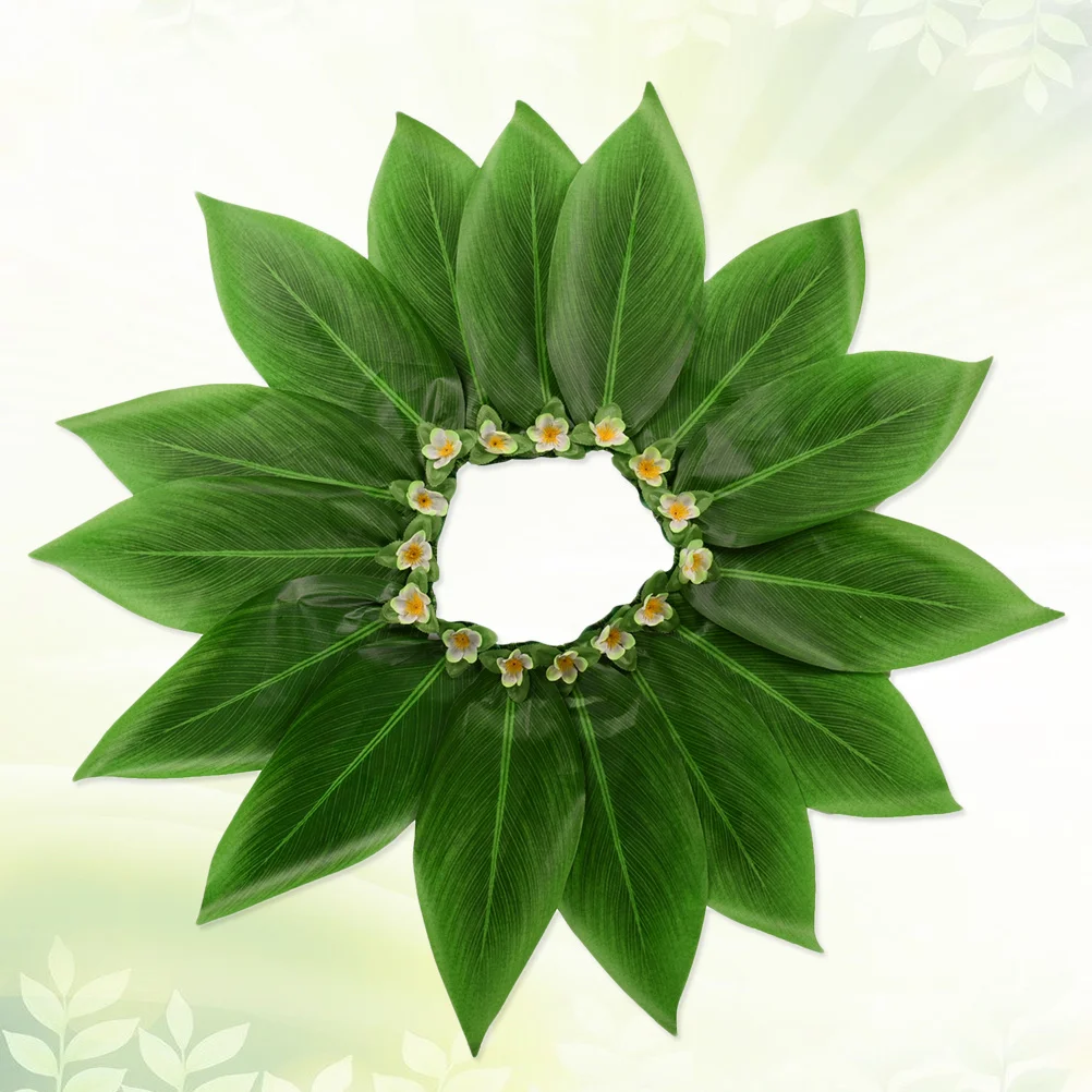 

Hula Dance Grass Skirt For Adjustable Elastic Waist 72Cm Tropical Party Wear With Brightly Hawaii