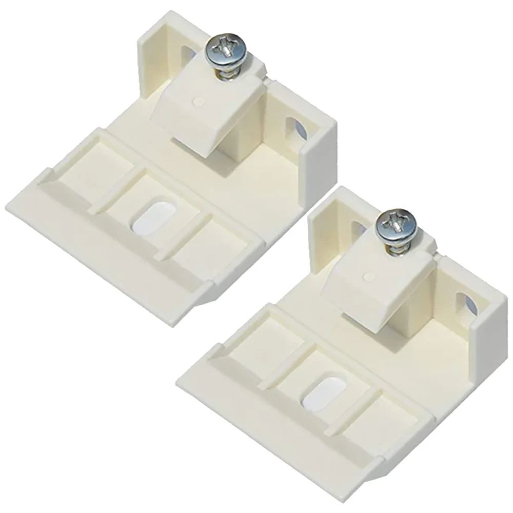 2pcs Plastic Mounting Bracket Retainer Window Shutter Hardware for Pleated / Cellular Shades with Wide Beam Folding Blinds