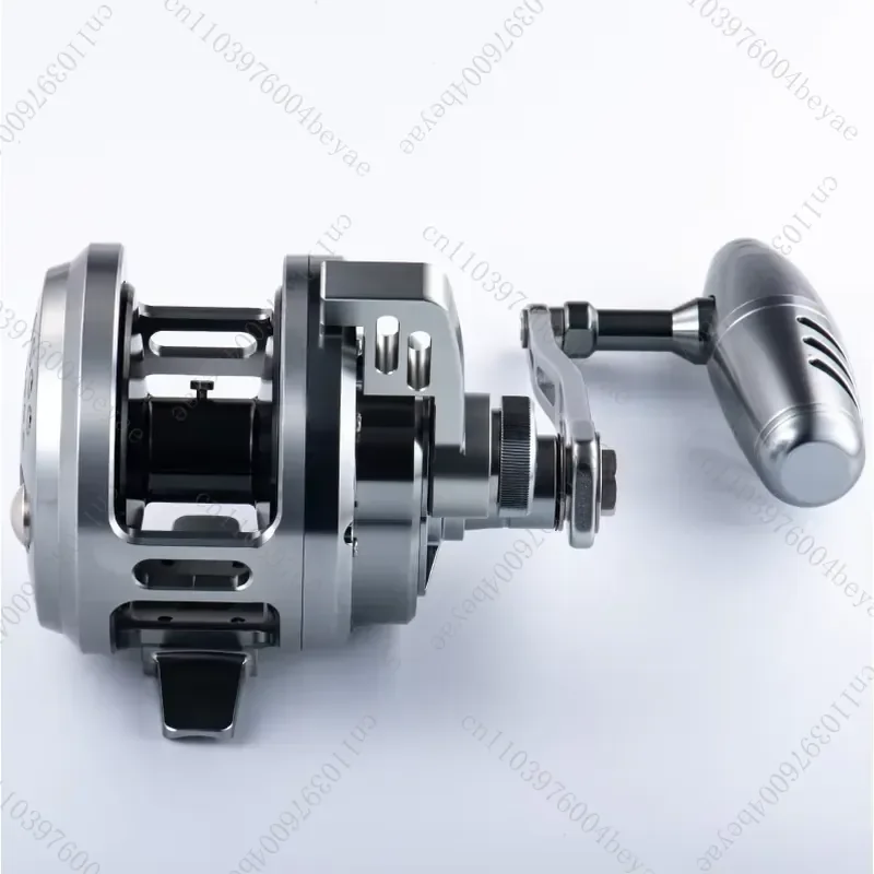 Full metal 30W 50W 80W large lake bait fishing line wheel 2 speed deep sea saltwater stream trolling river surfing trolling
