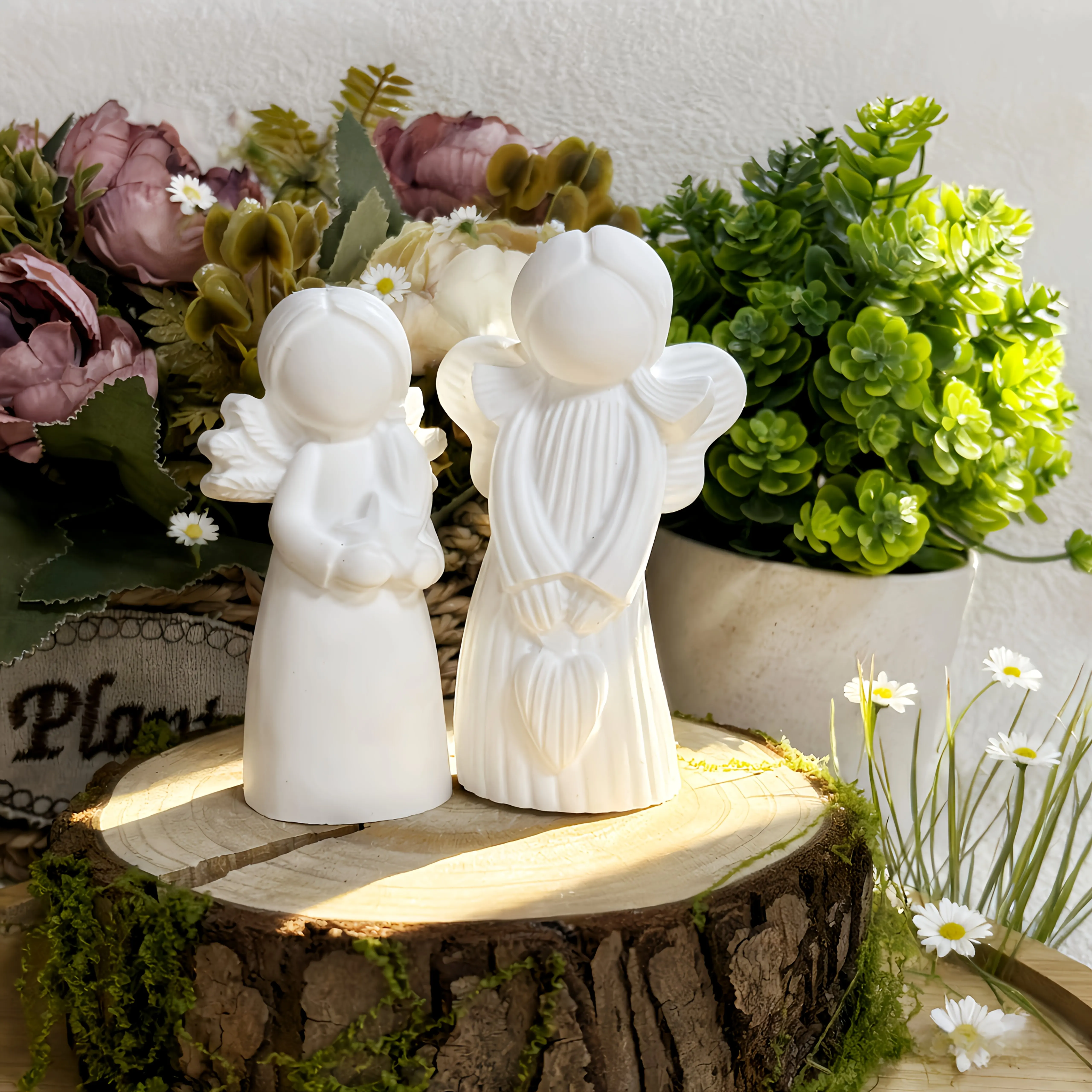 

Набор силиконовых форм «Ангел» из 2 предметов для литья из смолы — дизайн «Ангел и сердце», антипригарные формы для рукоделия ручной работы