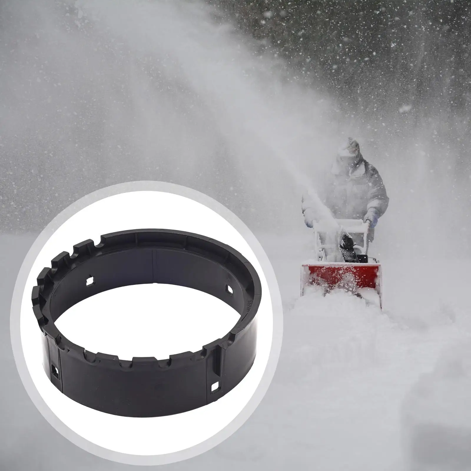 Plastic Chute Retainer Ring Efficient Snow Accessory Spare Part for Snowblower Repair Maintenance