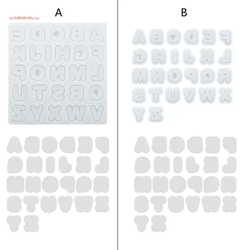 Силиконовая форма с буквами алфавита, зыбучими песками, форма для шейкера из смолы, DIY кулон, брелок для ключей, инструменты